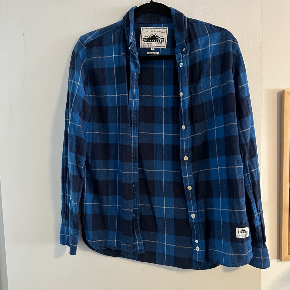 Blue Plaid Penfield Flannel